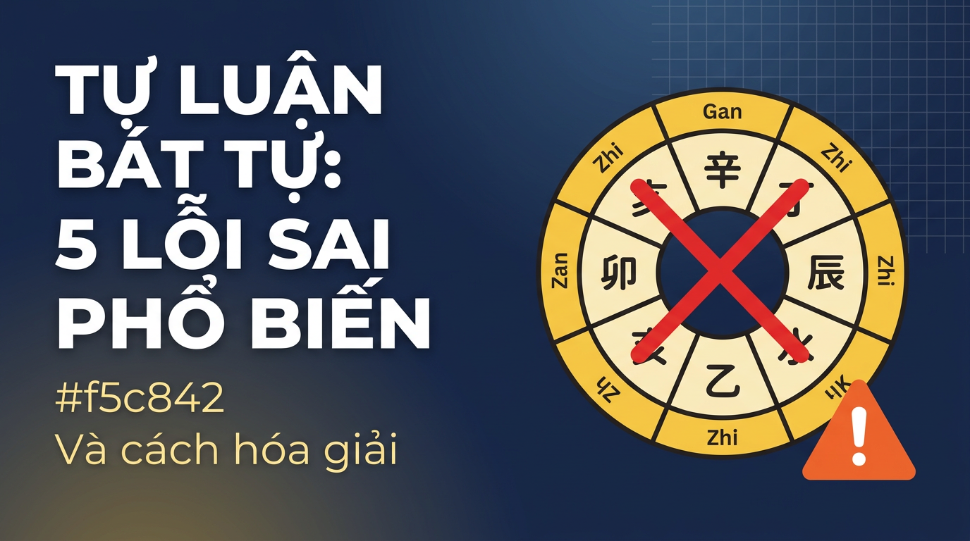 5 Lỗi Tự Luận Bát Tự Khiến Lá Số Bị Hiểu Sai