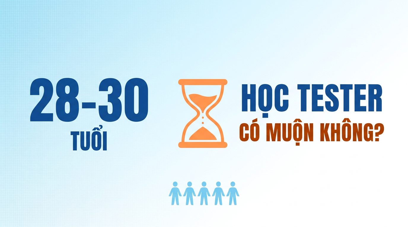 28-30 tuổi học Tester có muộn không? (2026)
