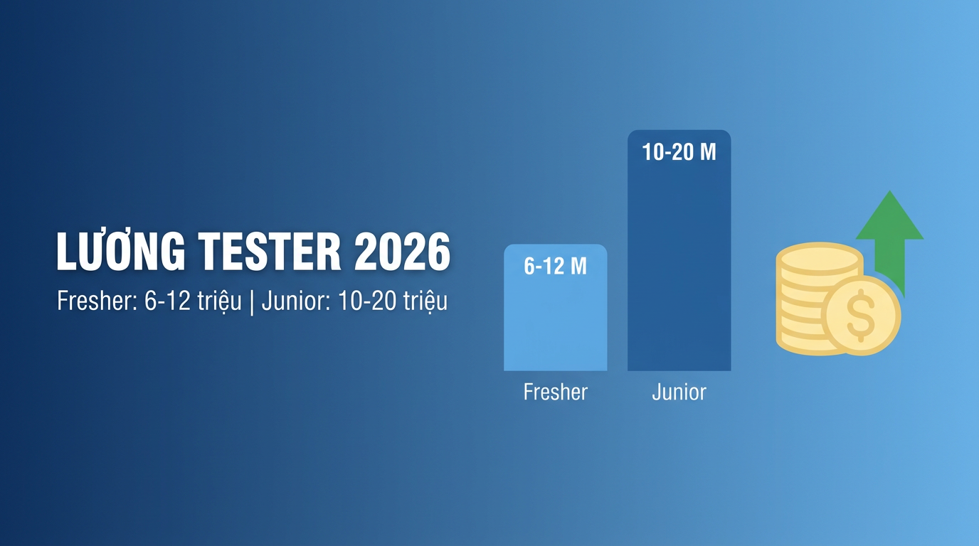 Lương Tester Fresher 2026: Bao nhiêu là đúng?