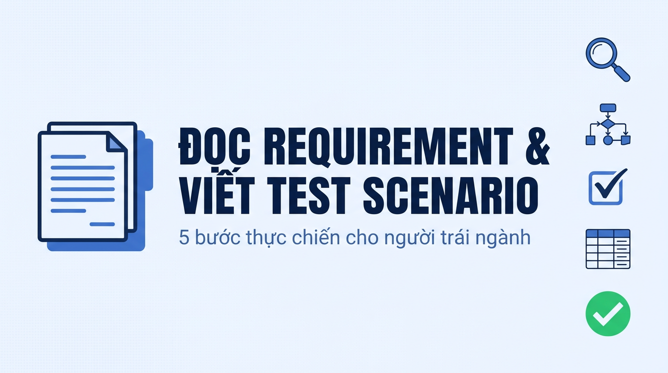5 bước đọc requirement và viết test scenario từ đầu