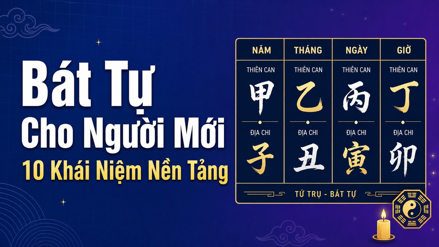 10 khái niệm Bát Tự nền tảng người mới cần biết