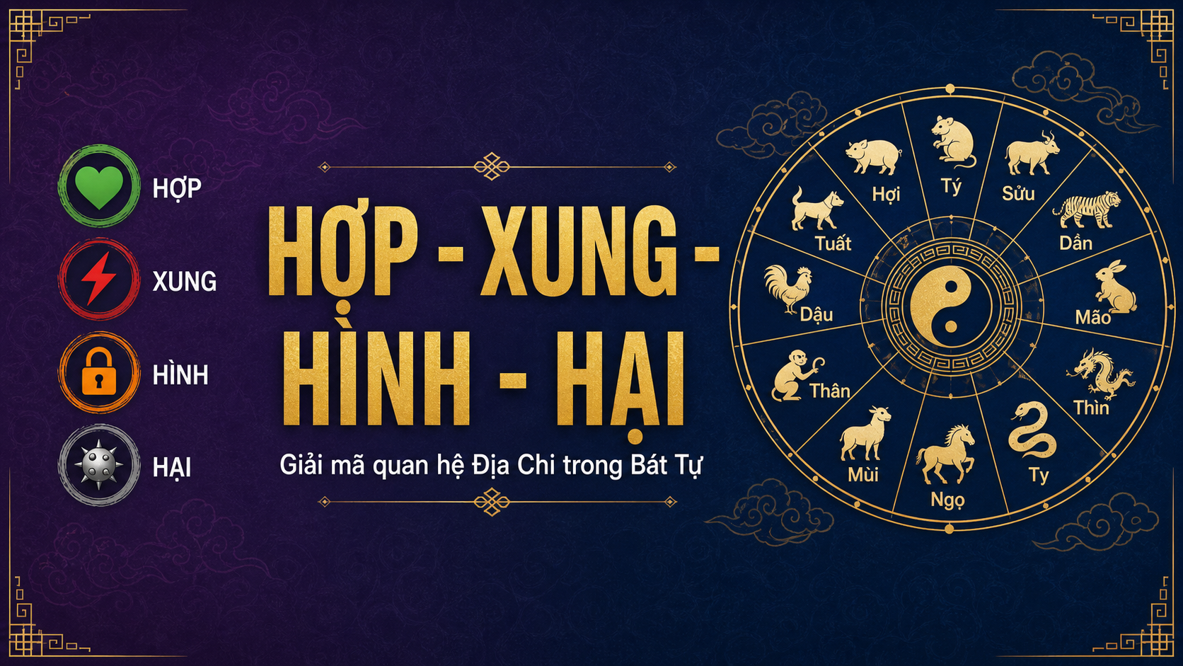 Hợp Xung Hình Hại trong Bát Tự: Địa Chi nói gì?