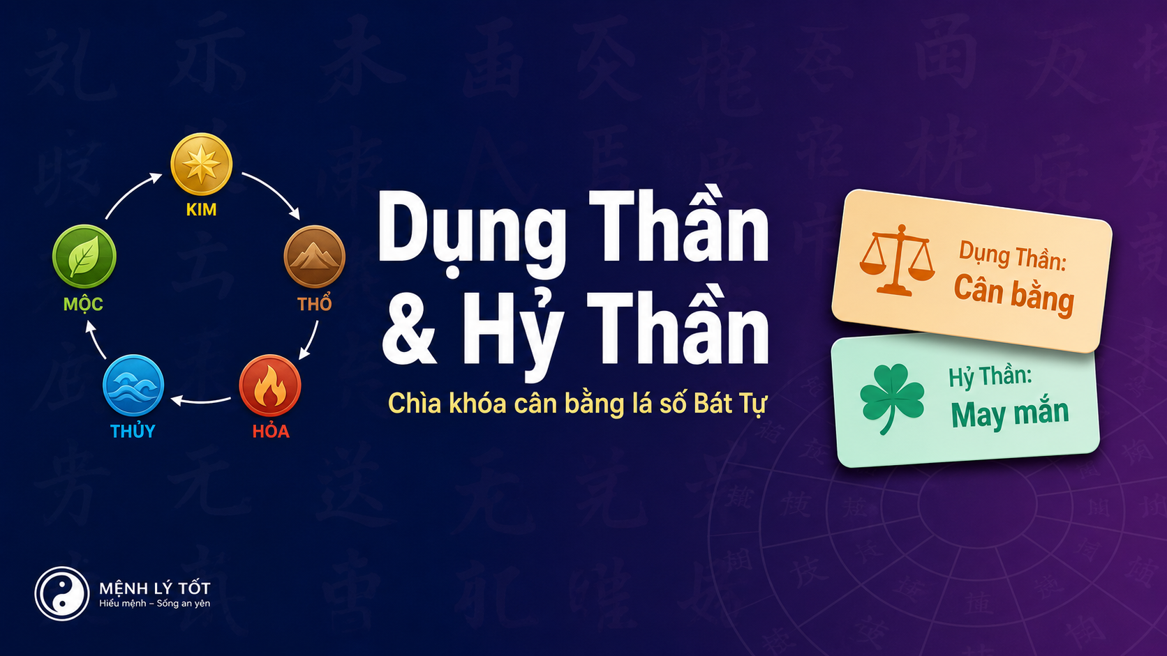 Dụng Thần & Hỷ Thần: Chìa khóa cân bằng lá số Bát Tự