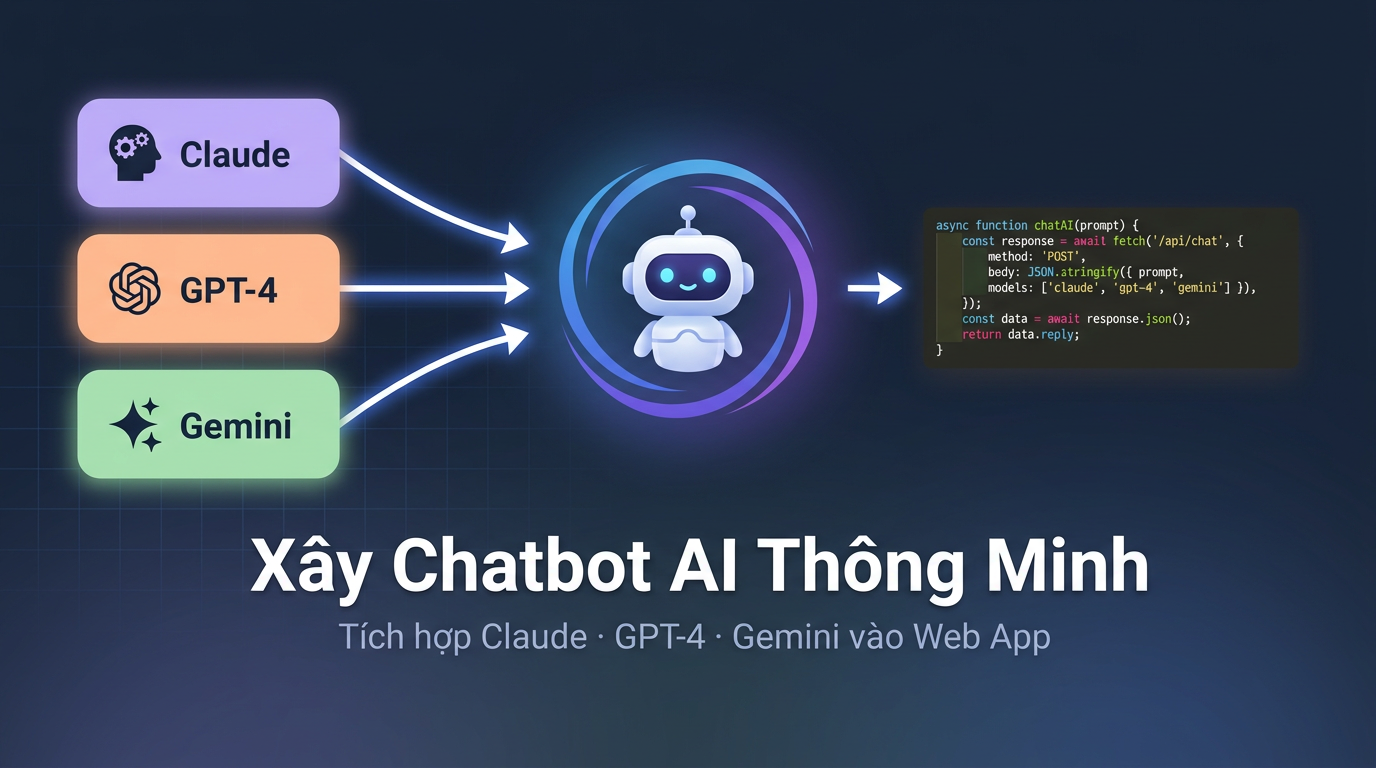 Tích hợp Claude, GPT-4, Gemini vào web app