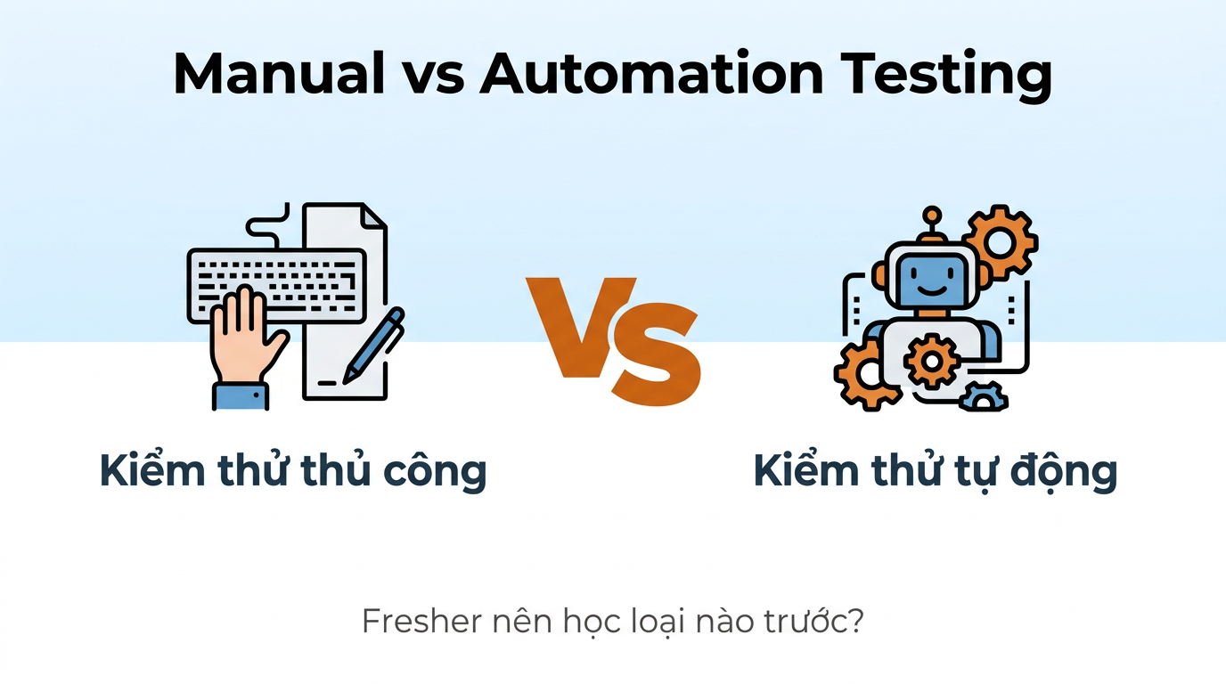 Manual vs Automation Testing: Fresher nên học loại nào trước?