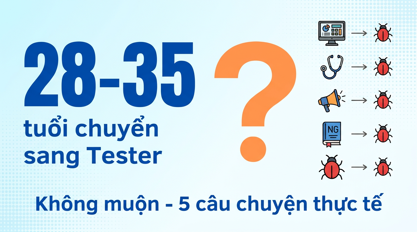 28-30 tuổi chuyển sang tester: Có muộn không?