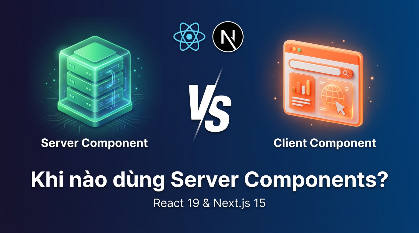 Server vs Client Components: Chọn đúng trong Next.js 15