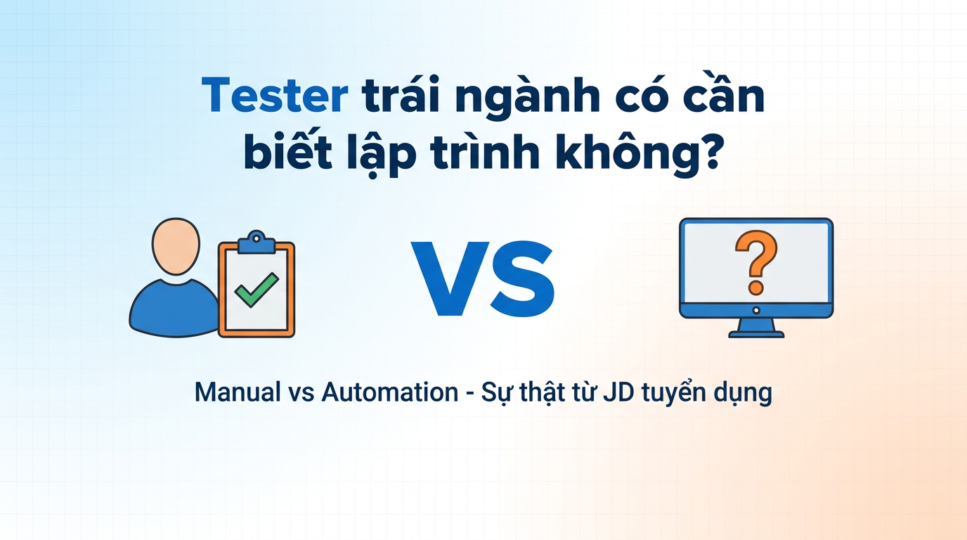 Tester trái ngành có cần biết code để xin việc?