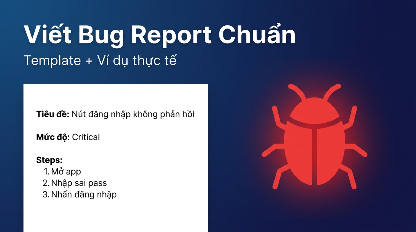 Cách viết Bug Report chuẩn cho tester mới vào nghề