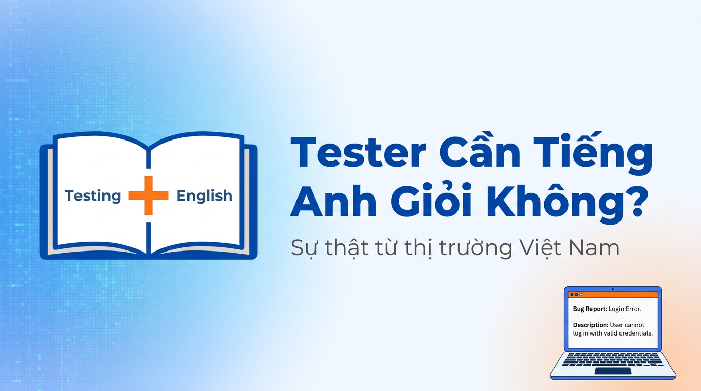 Tester cần tiếng Anh giỏi không? Sự thật từ thị trường VN