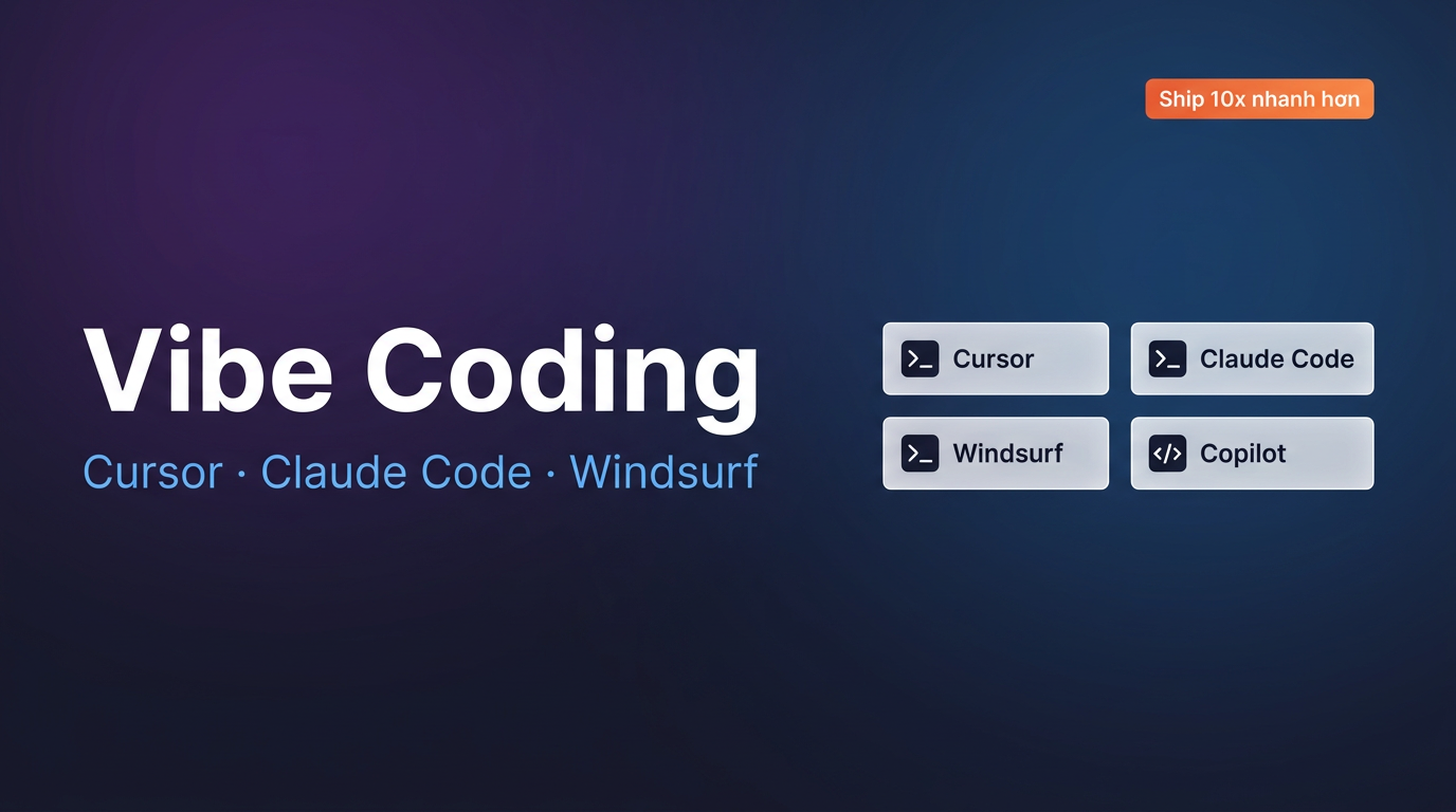 Vibe Coding: Cursor, Claude Code & Windsurf tăng tốc dev thế nào?
