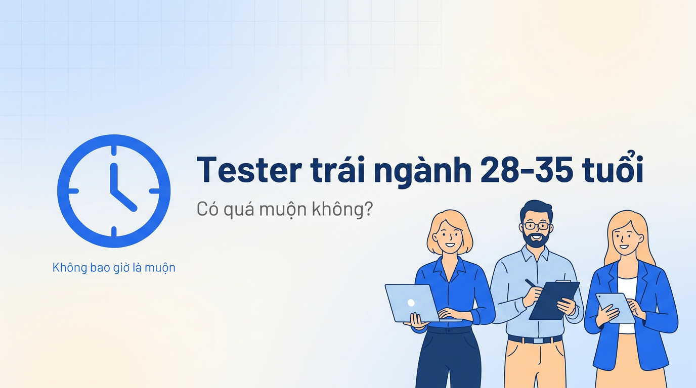 28-35 tuổi chuyển sang tester: muộn hay vừa đúng lúc?