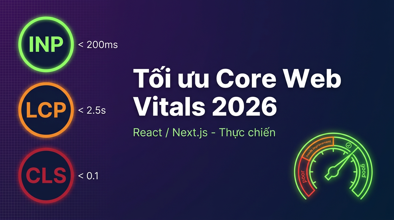 Tối ưu Core Web Vitals 2026 cho React/Next.js