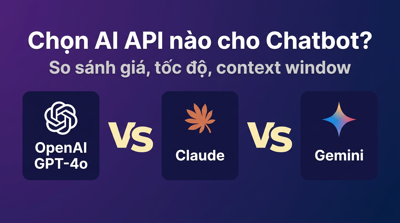 OpenAI vs Claude vs Gemini API: Chọn cái nào cho chatbot?