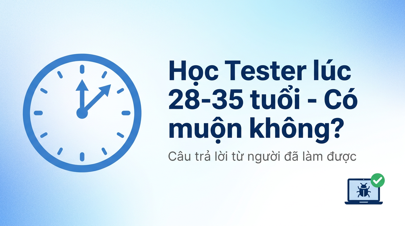 28-35 tuổi học Tester có muộn không?