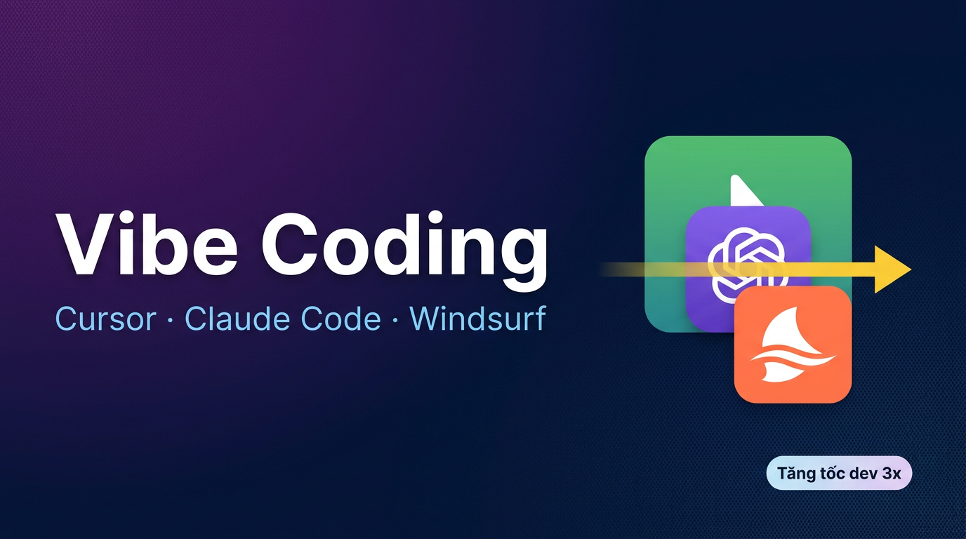 Vibe Coding: Cursor vs Claude Code vs Windsurf - Dùng tool nào?