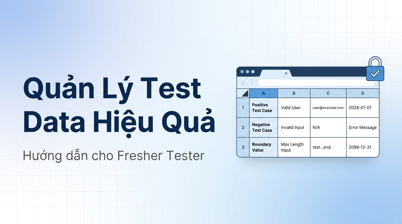 Test Data Management cho Fresher Tester: Từ A đến Z