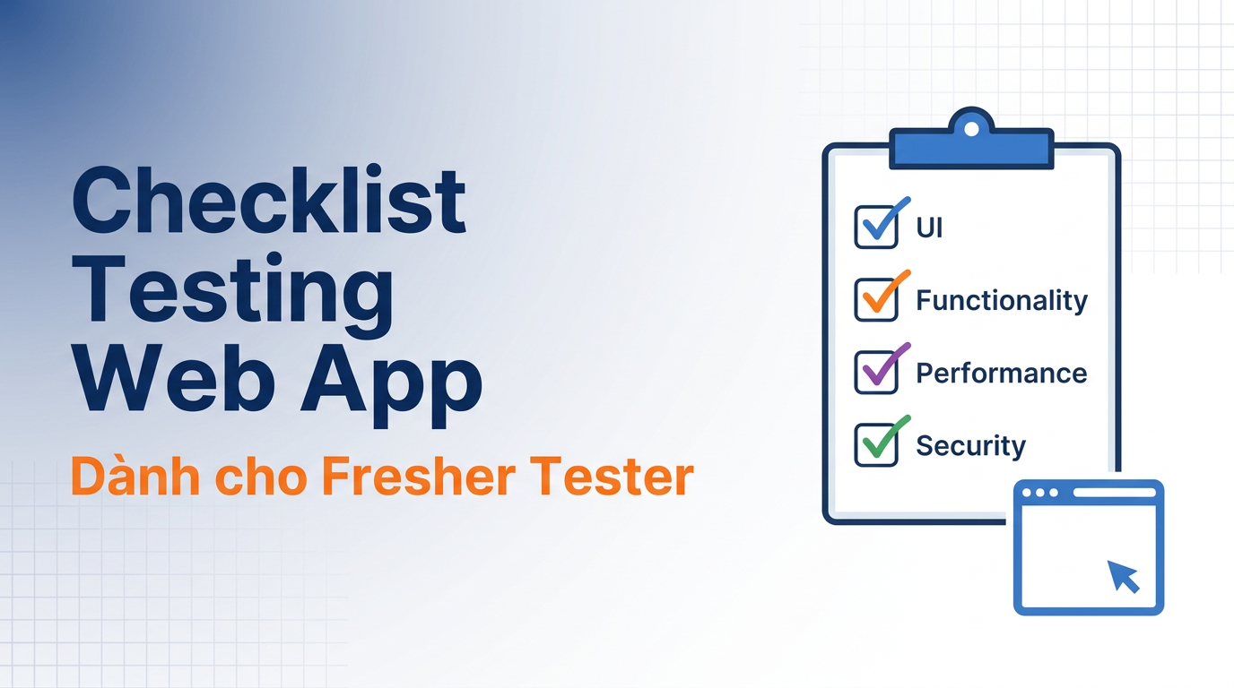 Checklist Testing Web App cho Fresher Tester