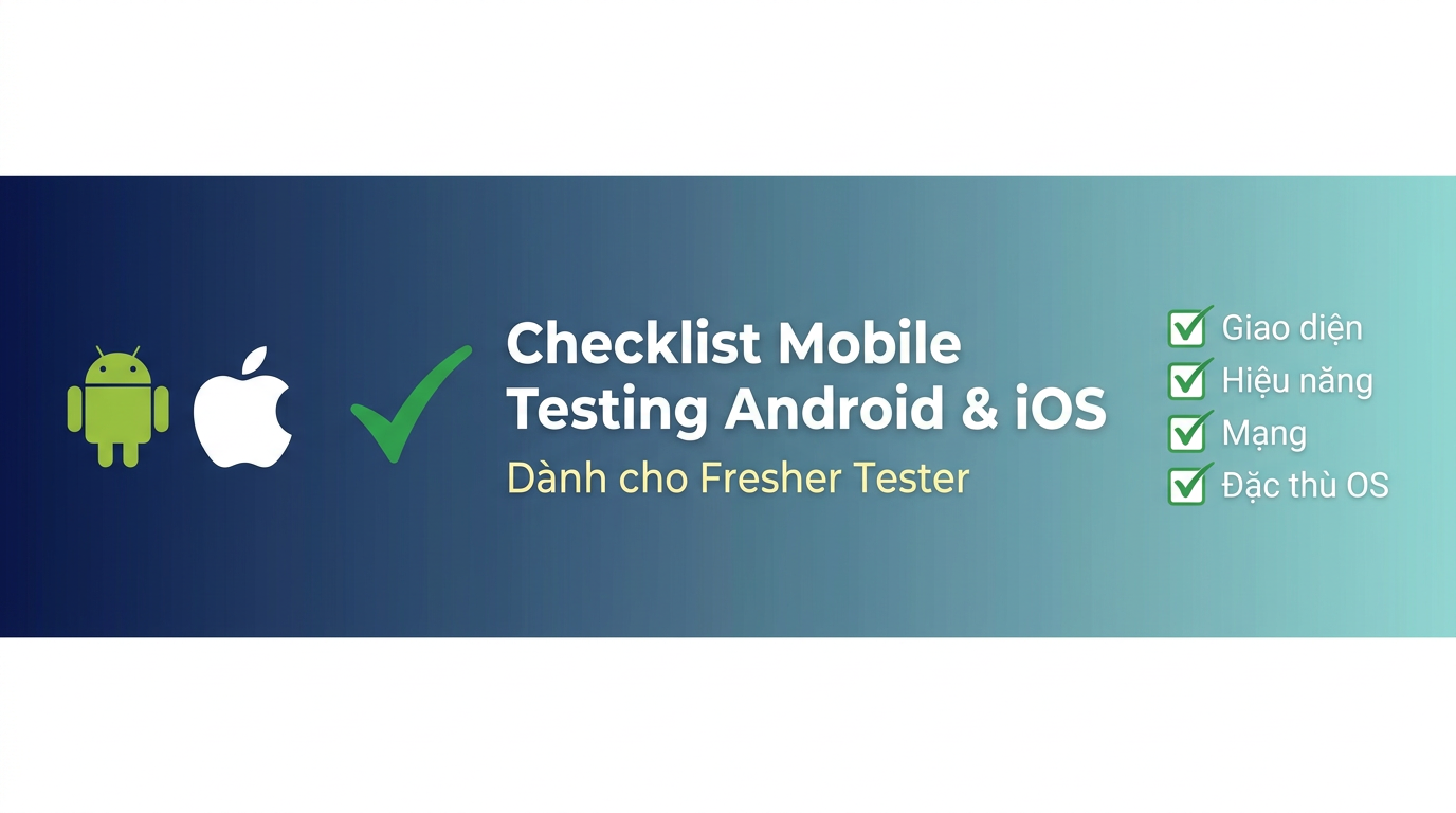 Checklist Mobile Testing Android & iOS cho fresher tester