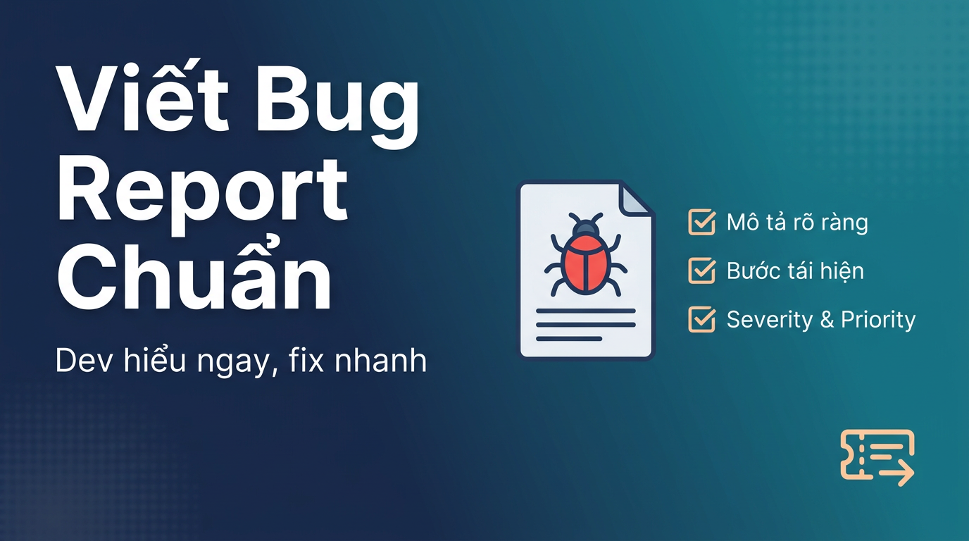 Viết Bug Report chuẩn - Dev hiểu ngay, fix nhanh