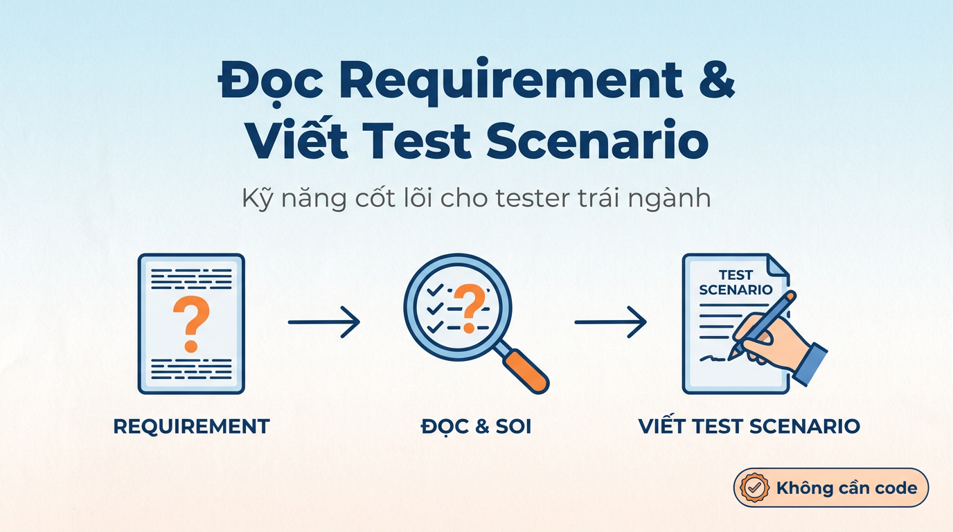 Đọc requirement & viết test scenario cho tester mới