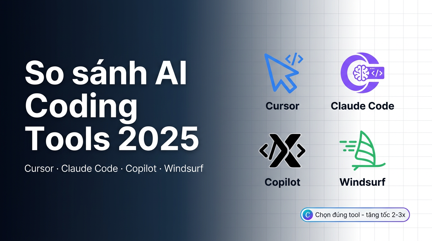 Cursor vs Copilot vs Claude Code 2025: Chọn tool nào?