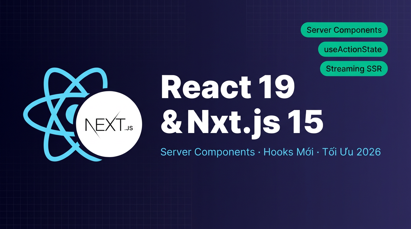 React 19 & Next.js 15: Server Components và tối ưu 2026