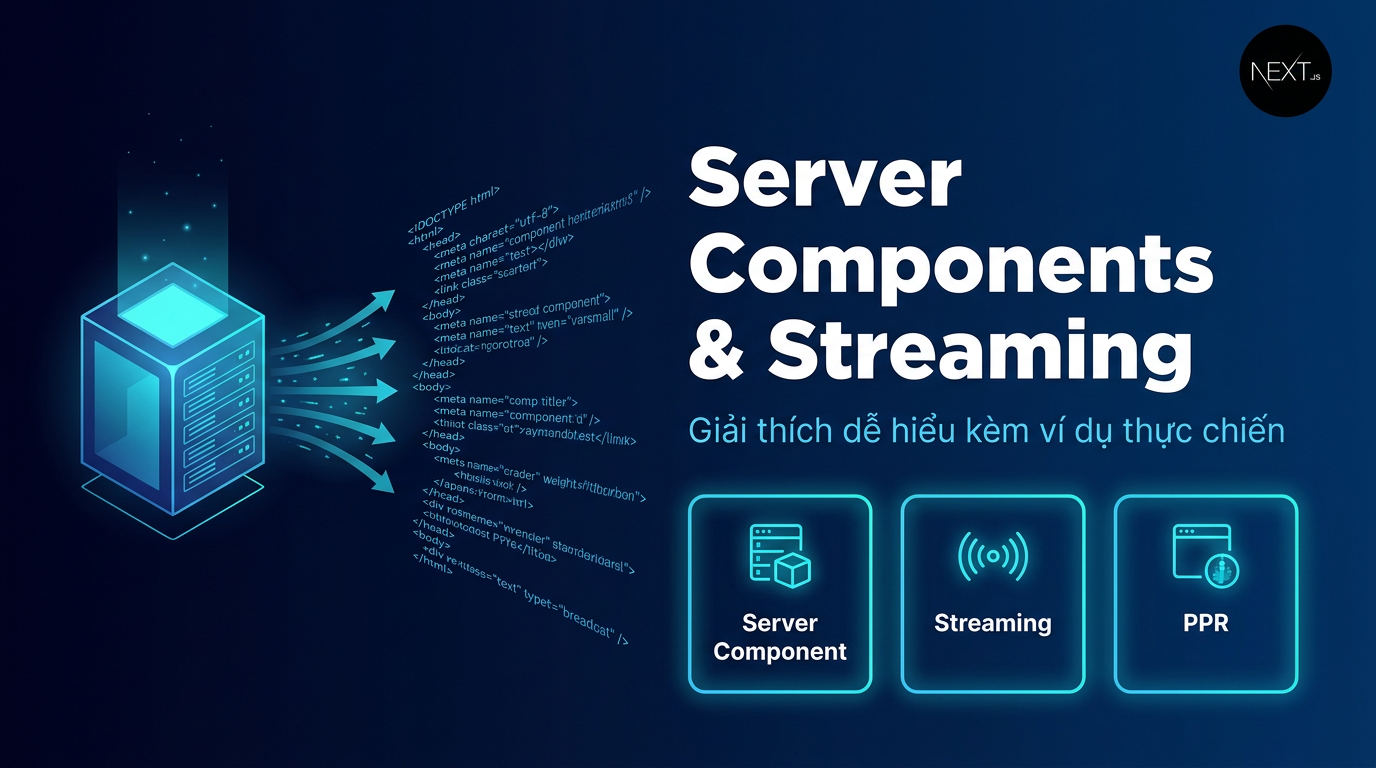 Server Components & Streaming trong Next.js: Giải thích dễ hiểu