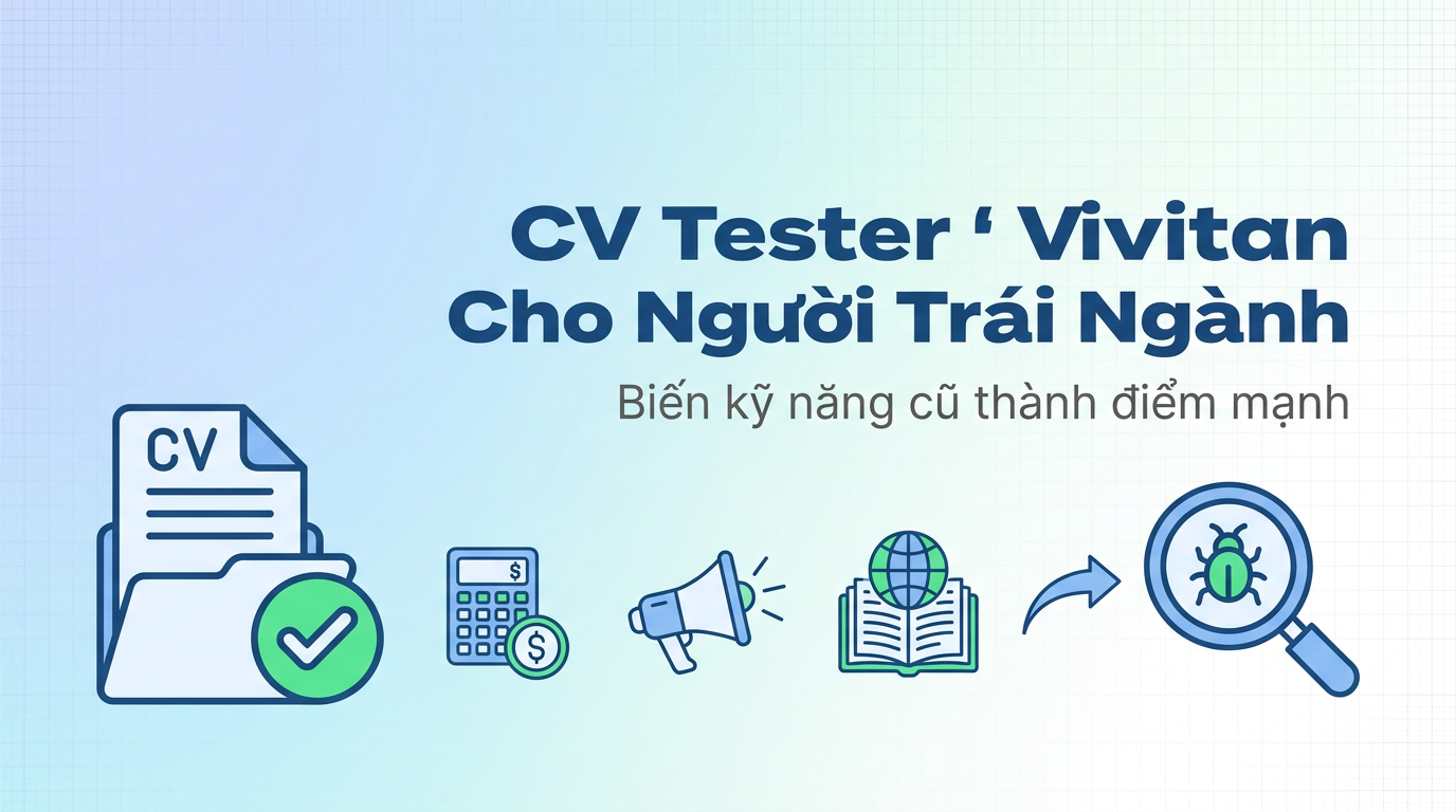 CV Tester Fresher: Biến Kỹ Năng Trái Ngành Thành Lợi Thế