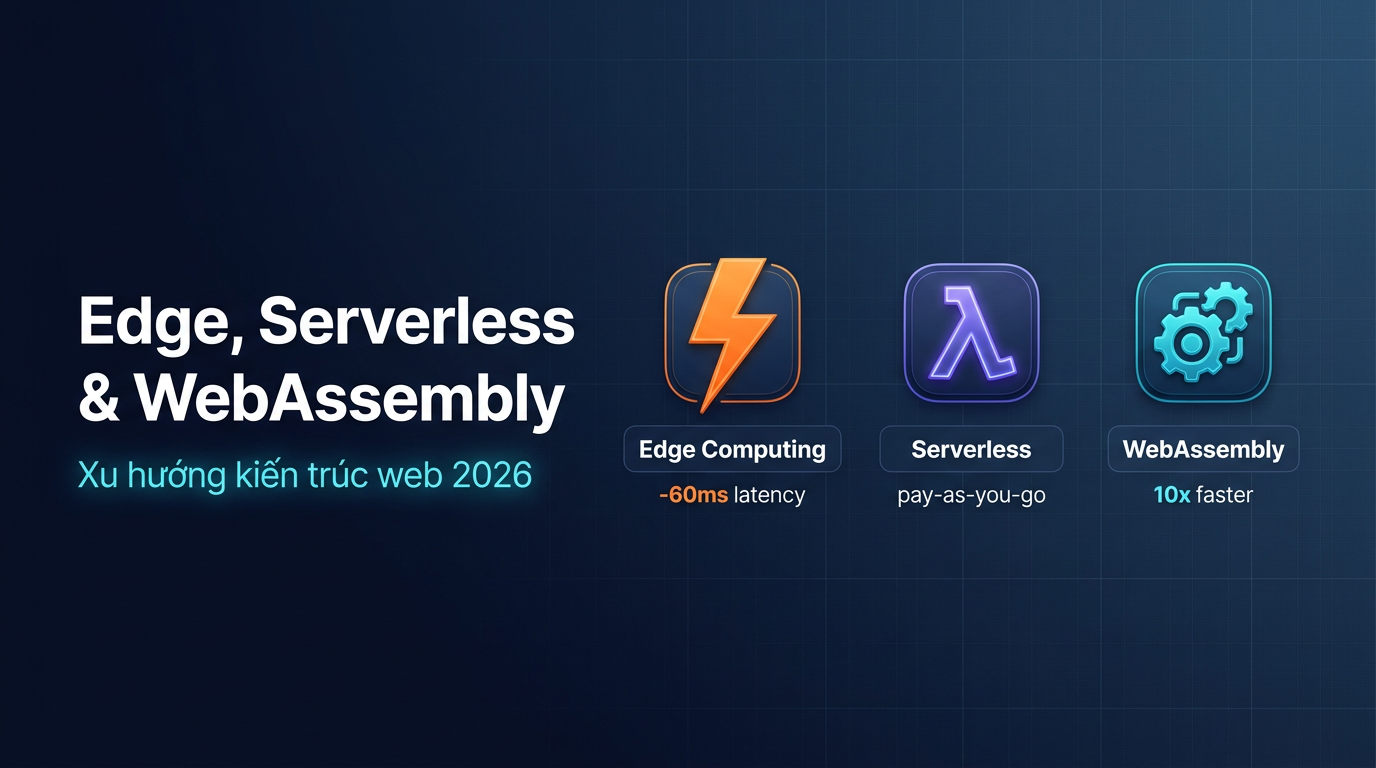 Edge, Serverless & WASM: Kiến trúc web 2026 bạn cần biết