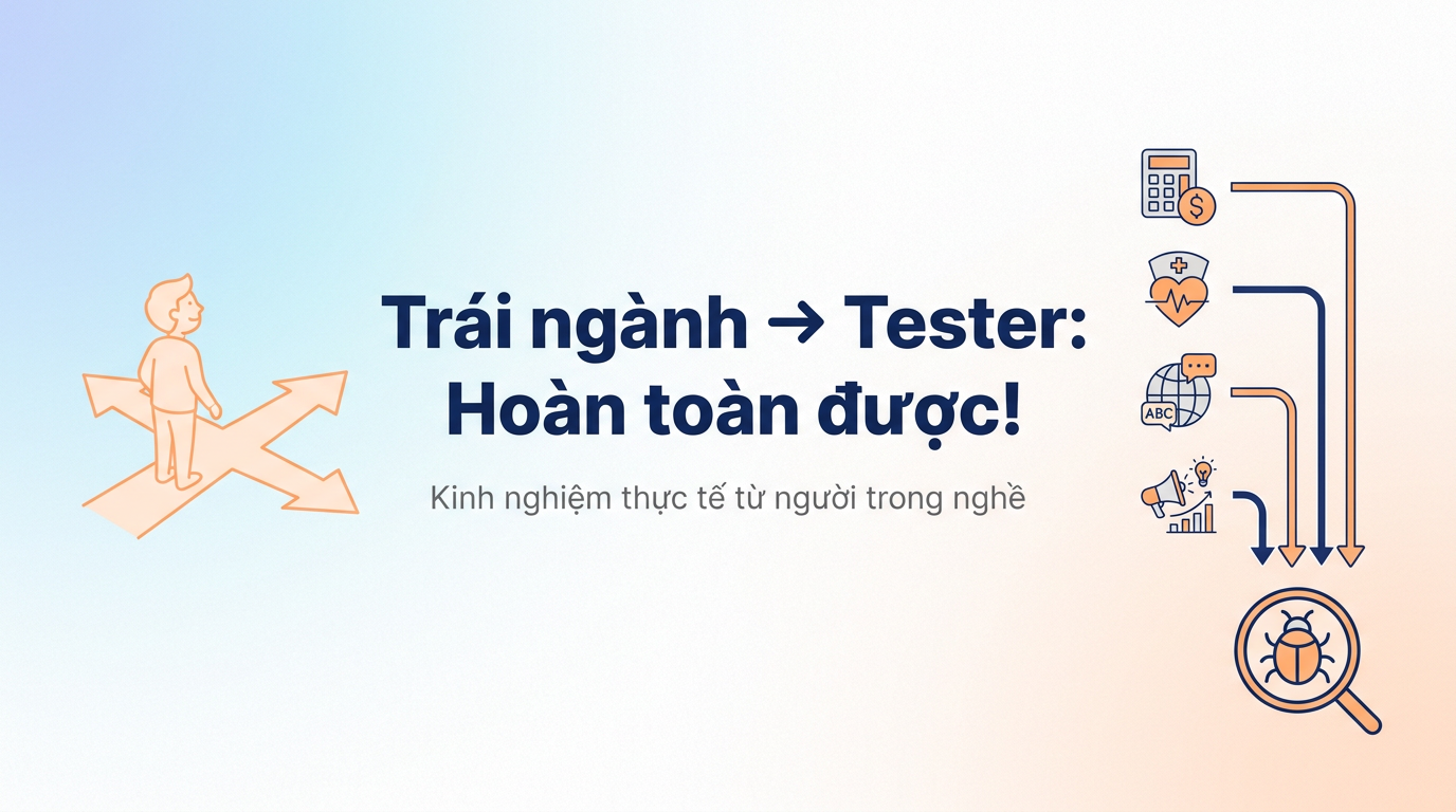 Trái ngành làm Tester được không? Sự thật từ người trong nghề