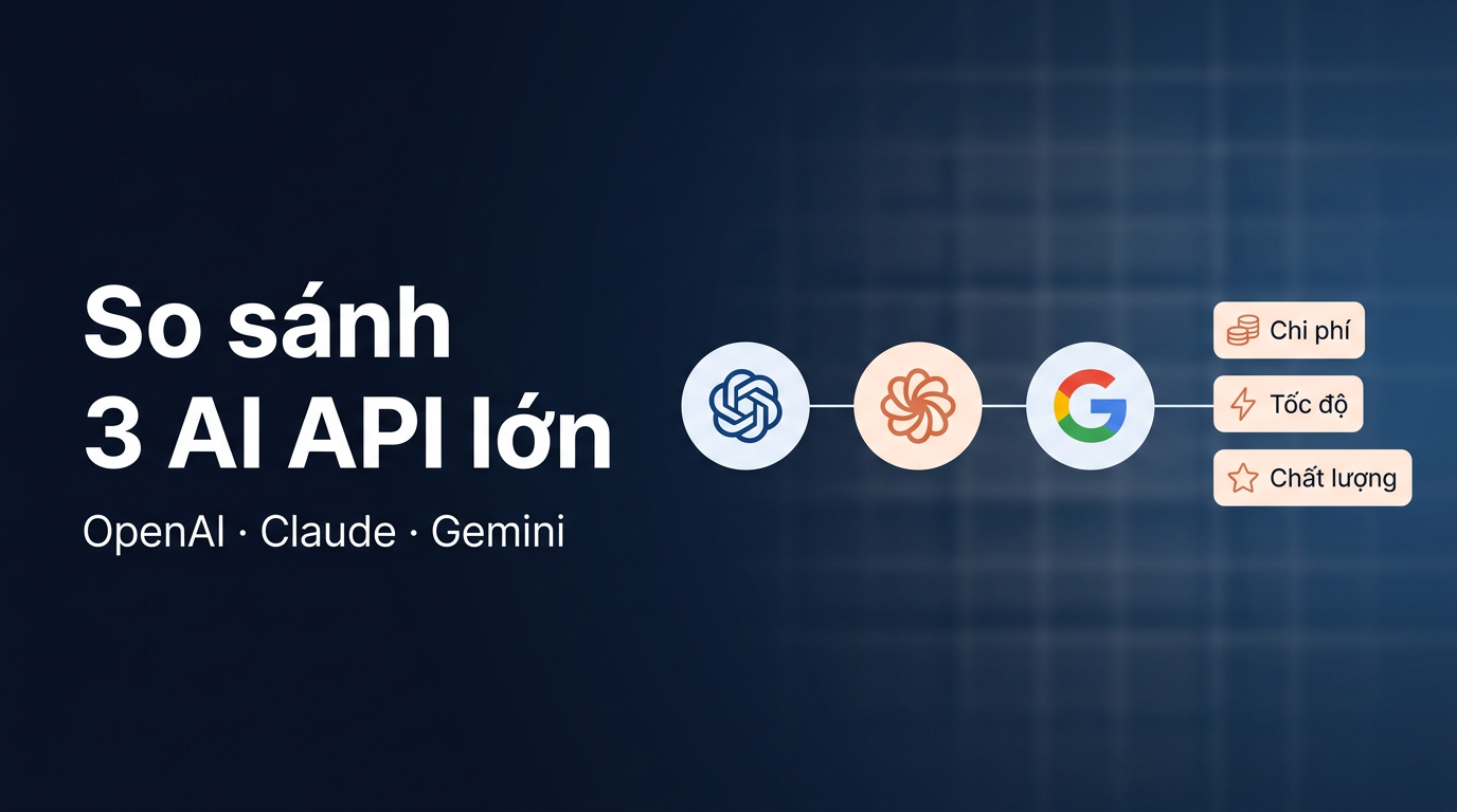 So sánh OpenAI vs Claude vs Gemini API: chọn cái nào?