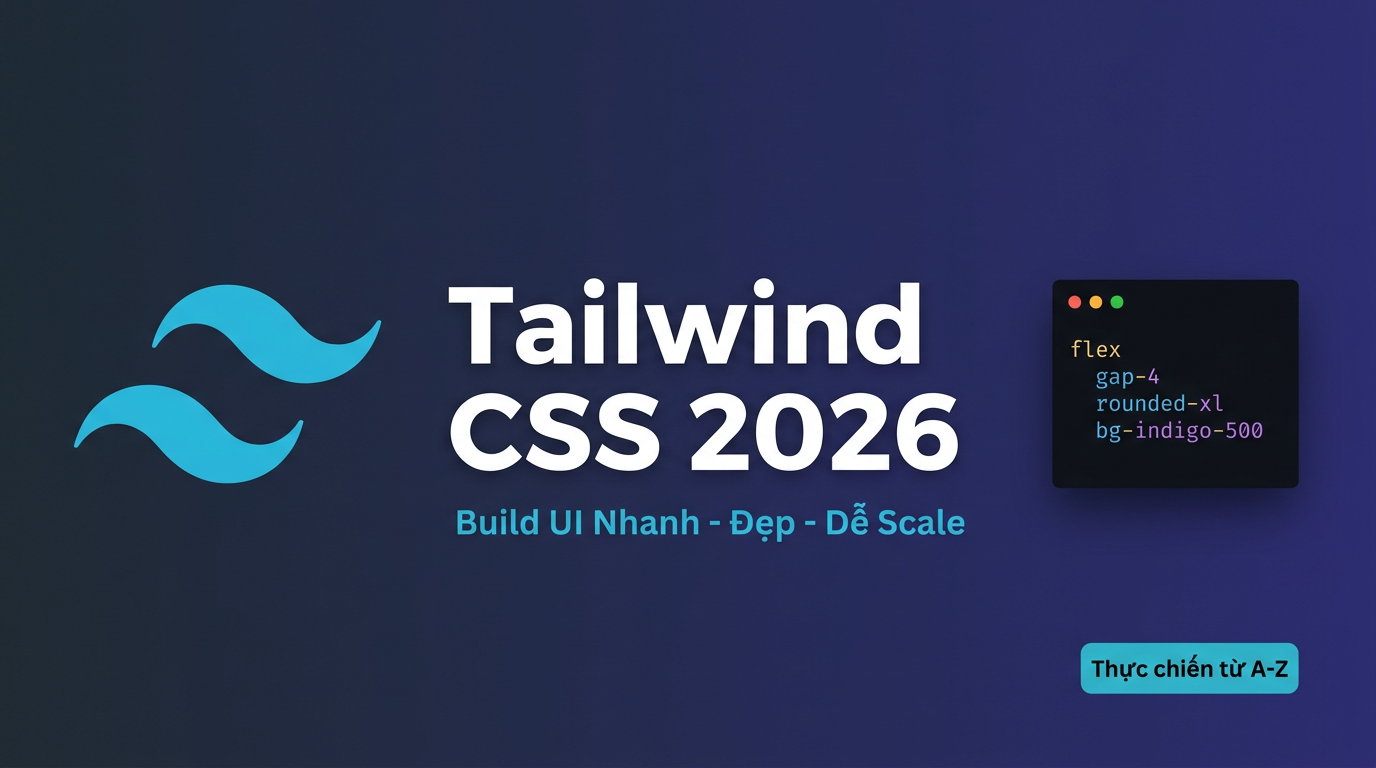 Tailwind CSS 2026: Build UI nhanh, đẹp, dễ scale