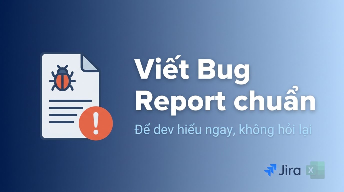 Bug Report chuẩn: Fresher viết thế nào để dev không hỏi lại?