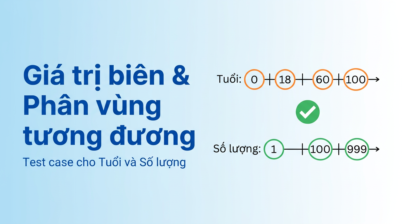 BVA & EP: Thiết kế test case cho tuổi và số lượng