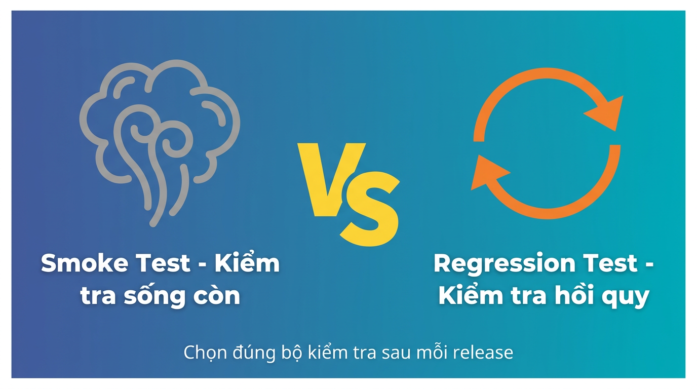 Smoke test vs regression test: chọn cái nào sau release?